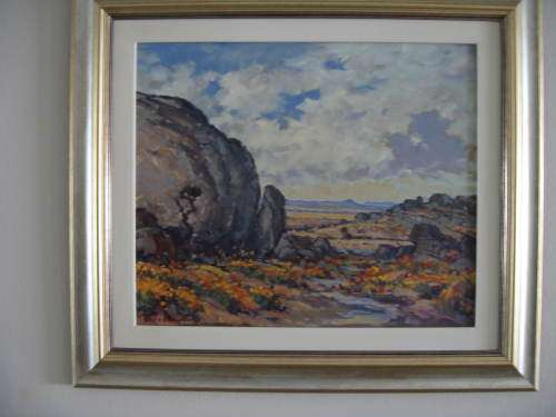 Piet Van Heerden Oil Painting `Namaqualand`