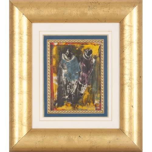 Otto Klar Painting `Tribesmen`