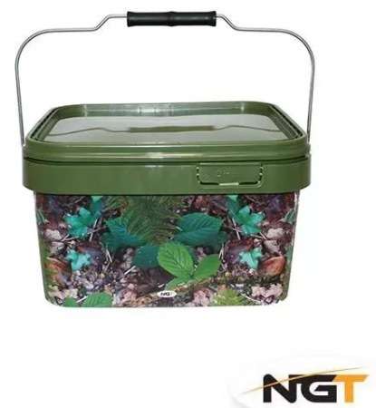 NGT CAMO SQUARE 10LT BUCKET