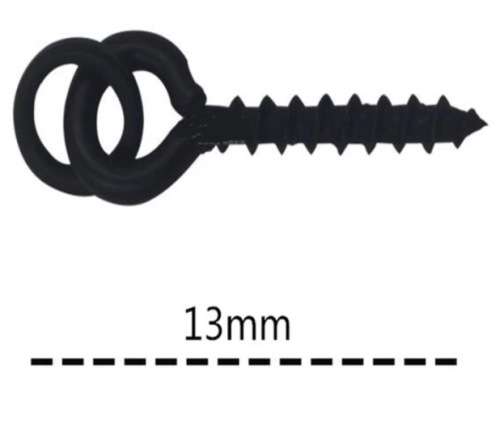 10 PCS MATT BLACK "TEFLON" BOILIE SCREWS