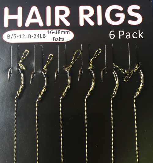 C09 - 6PCS CLEAN BRAID WITH SWIVEL SIZE 6 "CURVED" READY MADE RIGS