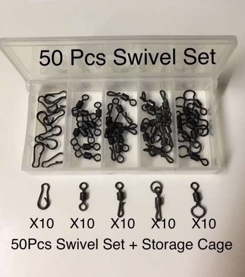 50 pcs swivel set and storage case