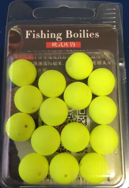 E03 - 10 PCS "YELLOW" EPS BUOYANCY 12MM BOILIE BALL