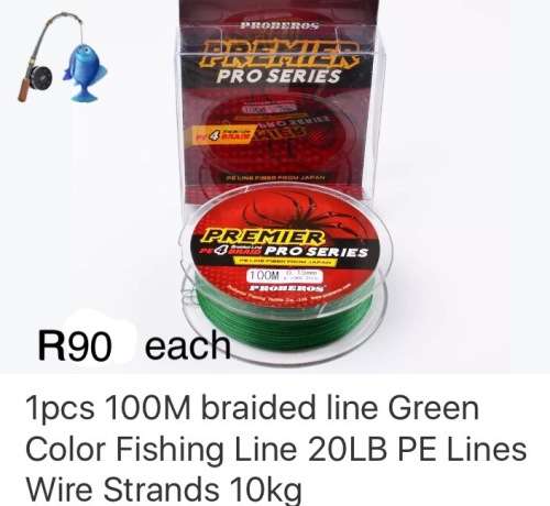 PROBEROS 100M "GREEN" / 20LB BASS FISHING BRAID 4 STRAIN
