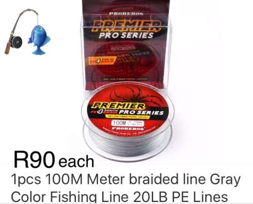 PROBEROS 100M "GREY" / 20LB BASS FISHING BRAID 4 STRAIN