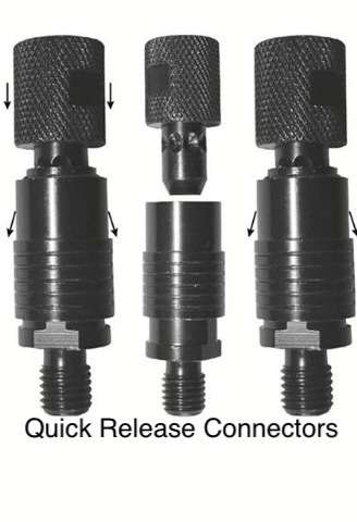 ONE PIECE QUICK RELEASE ALARM CONNECTOR - BLACK