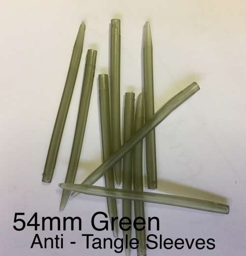 A05 - 54MM GREEN 10PCS ANTI-TANGLE SLEEVES