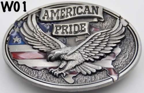 W01 - BELT BUCKLE / AMERICAN PRIDE