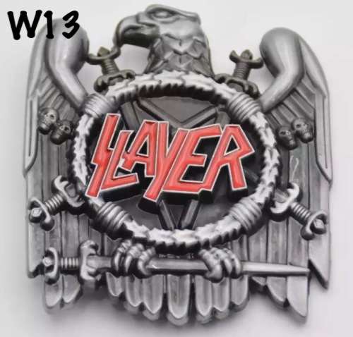 W13 - BELT BUCKLE / MUSIC - SLAYER