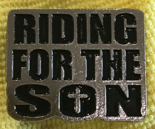 CP03-CHRISTIAN METAL PINS / RIDING FOR THE SON