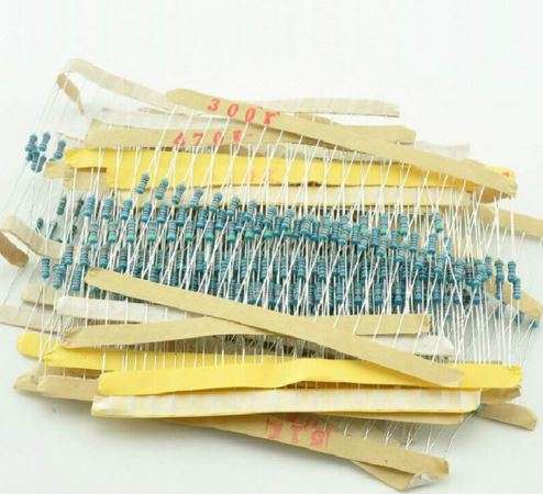 600 PCS 1/4W 1% 20 Kinds Metal Film Resistor Kit (Arduino)