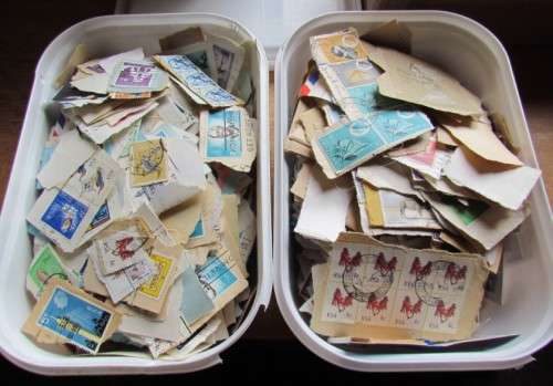 **R1 START** 2 X TUBS of SA On & Off Paper Unsorted & Unchecked