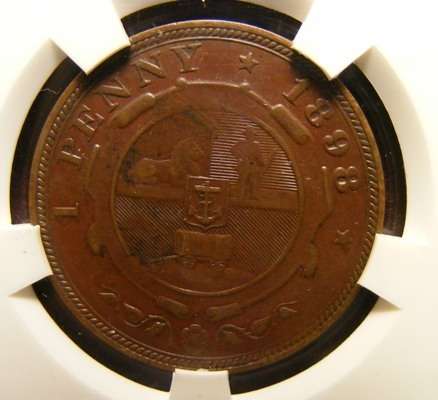 1898 ZAR GRADED PENNY - XF40BN *** R1 START ***
