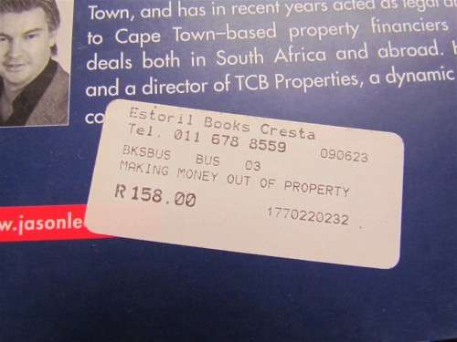 BOOK - MAKING MONEY OUT OF PROPERTY IN SOUTH AFRICA