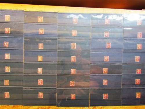 **R1 START** 35 X GB VICTORIA PENNY REDS ON CARDS - 1 BID FOR ALL