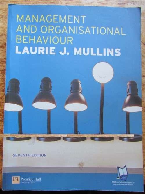 Management and Organisational Behaviour,7th Ed,Prentice Hall , Mullins
