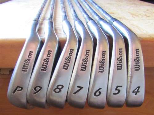 WILSON 1200 GOLF CLUB SET - 4,5,6,7,8,9,P IRONS - 1 BID FOR THE SET