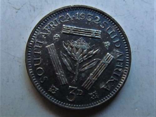 1932 Three Pence 3d Tickey ***Great Condition , Grade from pics***Scarce Coin***