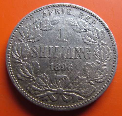 1896 ZAR SILVER SHILLING @@@ LOW START @@@