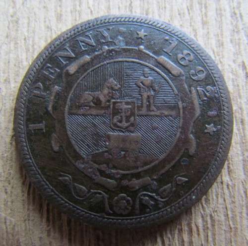 1892 Z.A.R PENNY - HARD TO FIND AT THIS PRICE - LOW START