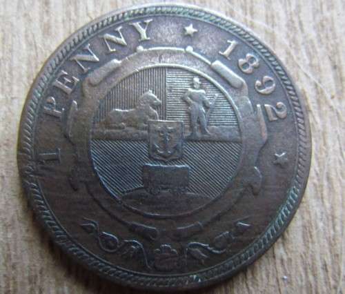 1892 Z.A.R PENNY - HARD TO FIND AT THIS PRICE - LOW LOW