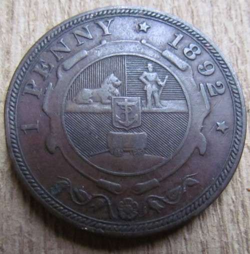 1892 Z.A.R PENNY - HARD TO FIND AT THIS PRICE - LOW LOW