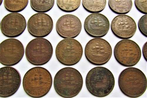 CRAZY R1 START@HUGE LOT OF 45 X SA HALF PENNY@CRAZY R1 START@