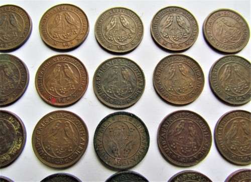 CRAZY R1 START @@ 45 X FARTHING QUARTER PENNY COLLECTION @@R1 START@@1 BID FOR ALL
