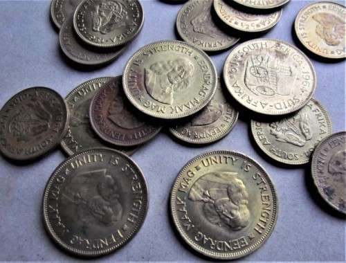 **R1 START** RSA 1C & 1/2C COINS LOT - MANY UNCIRCULATED COINS