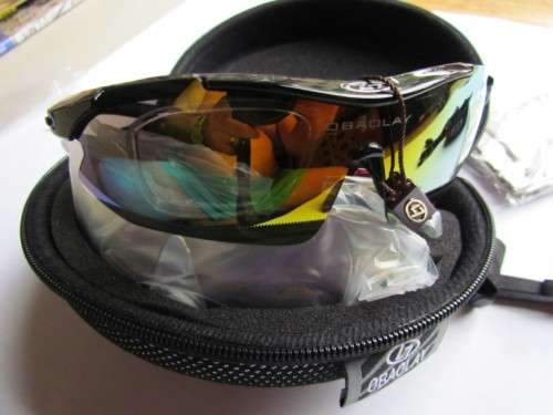 OBAOLAY SPORTS SUNGLASSES + HARD CASE + 5 LENSES + SPORT STRAP **QUALITY**