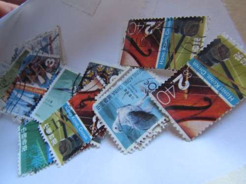 STAMPS FOR CHECK & SORT - SHOE BOX FULL OF ASSORTED ENVELOPES - DUPLICATES