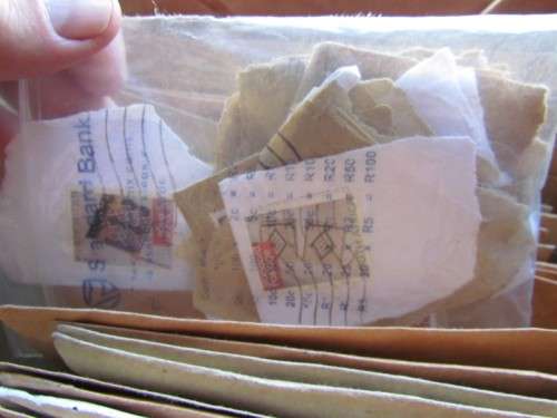 STAMPS FOR CHECK & SORT - SHOE BOX FULL OF ASSORTED ENVELOPES - DUPLICATES