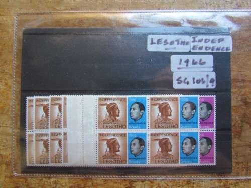 LESOTHO - SG 106-109 - BLOCKS - VFMINT - NO HINGES