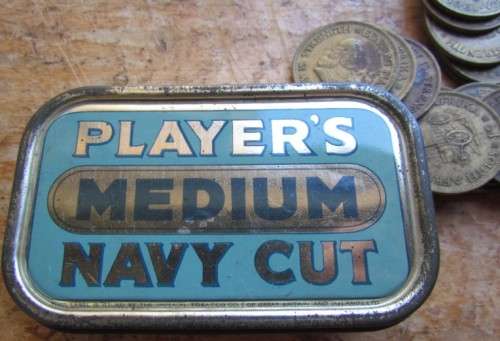 EARLY RSA COINS IN A COLLECTIBLE TIN - PLAYER'S NAVY CUT @@R1 START@@
