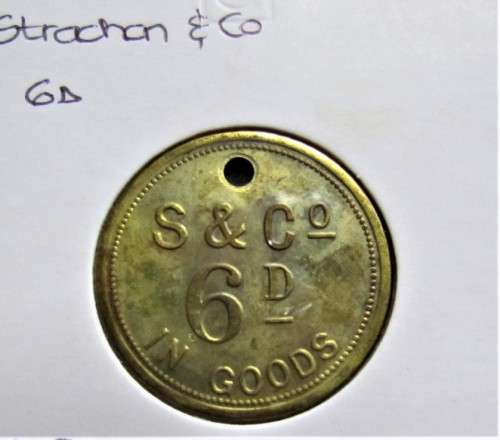 STRACHAN & CO. 6d - EXCELLENT DETAIL - HARD TO FIND