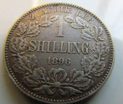 ZAR 1896 1 SHILLING - SILVER - LOW START
