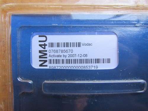 Mandela Vodacom Sim Card Old Brand Vintage Collectible Issue - Sealed**R1 START**
