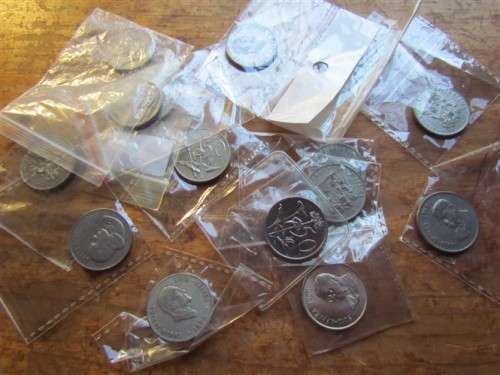 RSA 50c LOT OF COINS - SOMW UNC COINS - 14 COINS - 1 BID FOR THE LOT