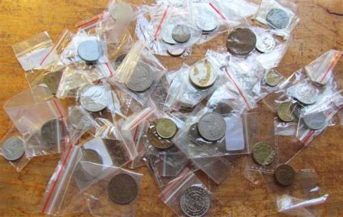 WORLD LOT OF COINS - 1 BID FOR THE LOT