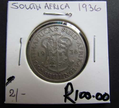1936  2 SHILLINGS FLORIN LOW MINTAGE - GREAT DATE