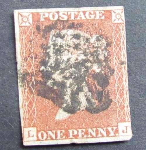 PENNY RED IMPERFORATE = PLATE 19