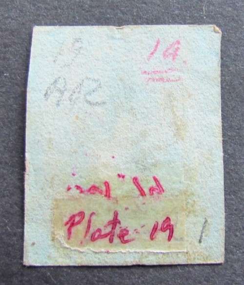 PENNY RED IMPERFORATE = PLATE 19
