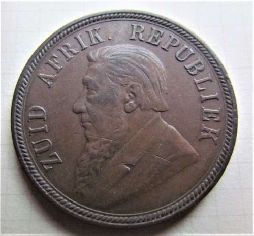 1892 ZAR PENNY 1d - CHARACTER COIN