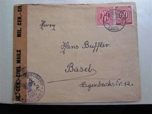 1946 GERMANY - WWII COVER CENSOR COVER