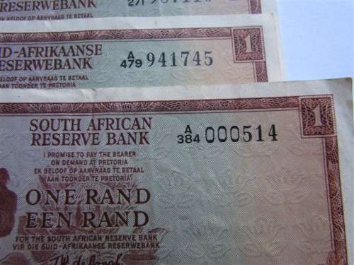 3 X DE JONGH 1st ISSUE (EF+++/AU) 1988-89 - NUMBERS CLOSE