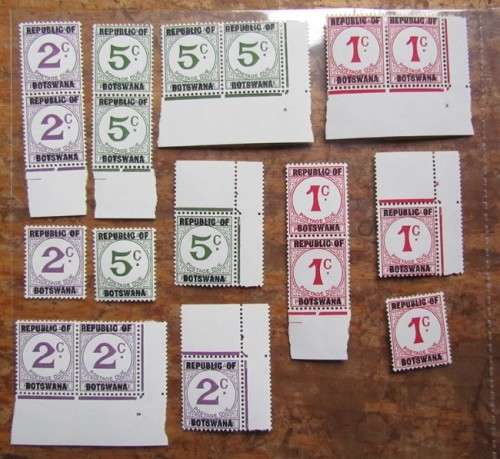 BOTSWANA VERY FINE POSTAGE DUE LOT - LOW START