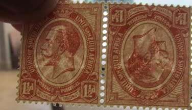 SA UNION KING'S HEADS - TETE BECHE PAIR VERY FINE MINT
