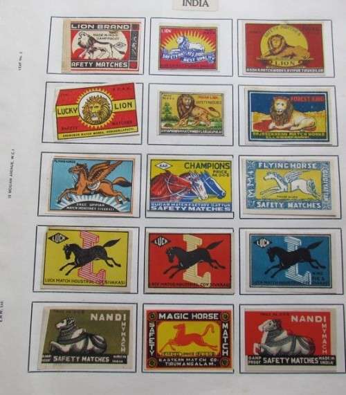 MATCH BOX COVER COLLECTION - INDIA - VINTAGE COLLECTIBLES