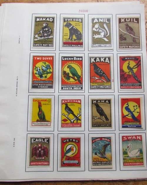 MATCH BOX COVER COLLECTION - INDIA - VINTAGE COLLECTIBLES