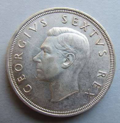 1951 5 SHILLINGS CROWN - SILVER - R1 START